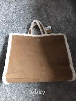 UGG X Telfar large suede tote bag. Brand New With Tags