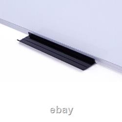 VIZ-PRO Dry Wipe Magnetic Whiteboard, Silver Aluminum Frame 240 x 120 cm