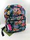 Vera Bradley Campus Backpack Happy Blooms Signature Quilted Cotton Floral Nwt