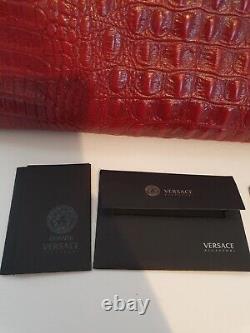 Versace genuine NEW with certificate beautiful wine red big bag