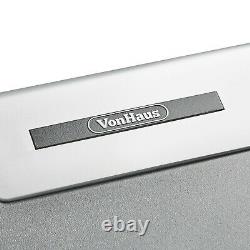 VonHaus Stainless Steel Recycling Sensor Bin 70L Capacity 2 Compartments