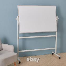 XL Large Magnetic Whiteboard Double Side Revolving White Board on Wheel Meetting