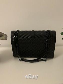 YSL Yves Saint Laurent Envelope Large Black Bag