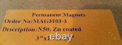 24 Grand Magnet Bloc Néodyme N52 Grade Rare Magnet Terre Super Fort Magnet