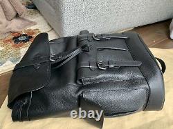 $698 Nwt Coach Black Hudson Leather Sac À Dos Homme F36811