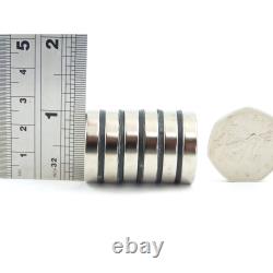 Aimants à disque néodyme N52 de grande taille de 25 mm x 5 mm (1 paquet de 25 pièces)