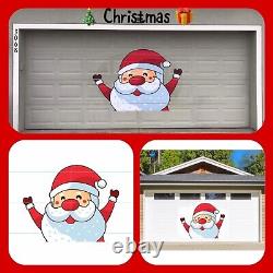 Aimants décoratifs pour porte de garage Père Noël
