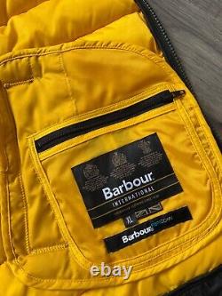 Barbour Noir Couette Fibre Descente Taille XL Bnwt