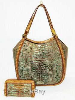 Brahmane Exotique Ltd Ed Retraité Tiete Bronze Turquoise Marianna & Suri Wallet Tn-o