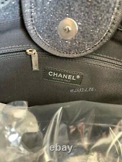 Chanel 19a Grey Deauville Tote Bag Gris Gst Grand Large Shopping Bag New Ltd Ed