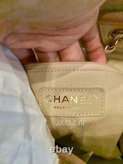 Chanel Beige Deauville Tote Grande Tps Grand Shopper 2020 20a Nwt New Blush Pink