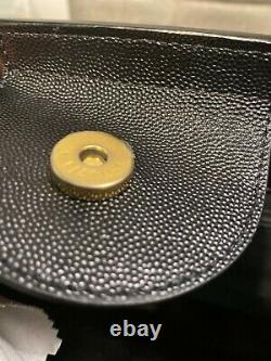 Chanel Black Caviar Leather Gold Studded Deauville Sac À Main