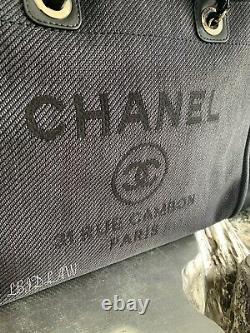 Chanel Noir Deauville Tote Or 2020 Tps Grande Sac 20a New Nwt Rare
