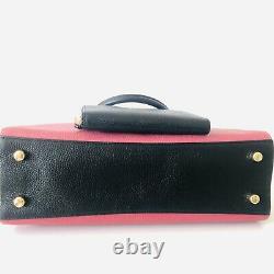 Coach Mia Satchel Large Purse Wallet Set Colorblock Pink Black Leather T.n.-o. 686 $