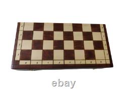 Ensemble d'échecs magnétiques en bois grand format 38 x 38 Woodeeworld