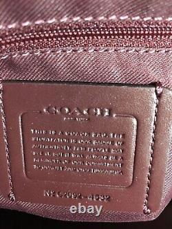 Entraîneur New York Chalk Multi Dalton 31 Leather Triple Compartiment Sac À Épaule Nwt