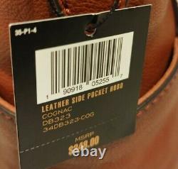 Frye $348 New Leather Cognac Brown Hobo Side Pocket Db323 Sac Crossbody Sac À Main