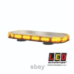 Grande barre lumineuse LED ambre magnétique avec 18 motifs de flash sélectionnables