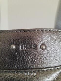 Ikks (Paris) 1440 Sac cabas matelassé chevron métallique gris argenté neuf avec étiquette