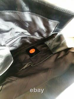 Karen Millen Nouveau Sans Étiquette De Signature Large Chunky Black Leather / Sac À Épaule