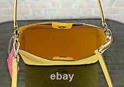 Kate Spade Darcy Large Leather Bucket Crossbody Shoulder Bag Satchel 399 $ Jaune