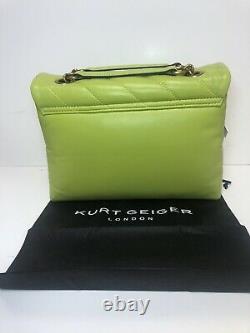 Kurt Geiger London Grand Kensington Soho Soft Leather Lime Green Sac Convertible