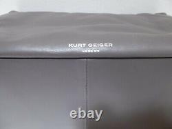 Kurt Geiger Lundon The Kensington', Laarge W15x H9x D5.5, Leather, New, Gray