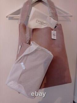 La Société Blanche En Cuir Nude Shopper Tote Bag Bnwt