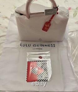 Lulu Guinness Emme En Cuir Rose Blush. Bnwt- Stupéfiant Sac- Gratuit 48 Heures Del