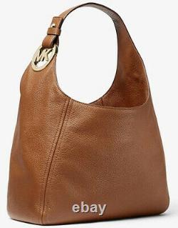 Michael Kors Fulton Large Hobo Shoulder Bag Brown Leather 35s0gfth3l T.n.-o. 398 $