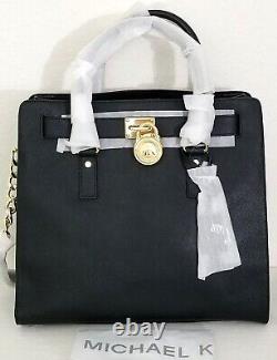 Michael Kors Hamilton Traveler Large Black Tote Bag +/ou Wallet Correspondant? Nwt
