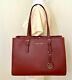 Michael Kors Jet Set Red Saffiano Cuir Grand East West Tote & Dustbag