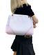 Michael Kors Nicole Large Shoulder Tote Bag Vanilla Blossom Pink Powder Blush