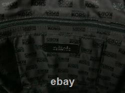 Michael Kors Tote Bag Black Large Saffiano Leather Tone Gold Logo Travel Shopper