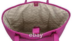 Michael Kors Tote Bag Pink Grand Fuchsia Saffiano En Cuir Shopper Travel Sac À Main