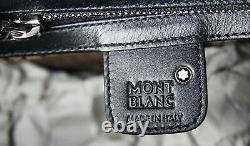 Montblanc Meisterstuck Grand Sac Double Mallette Cuir Noir 106019 2000 $