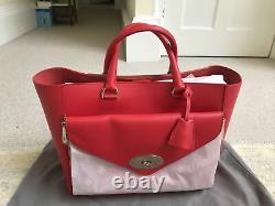 Mulberry Willow Tote Silky Classic Calf Hibiscus 2 Bags In One