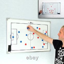Nouveau grand tableau de tactiques magnétiques de précision pour les entraîneurs de football - Tableau mural de tactiques