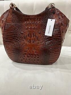 Nouveau sac fourre-tout Marianna Brahmin en cuir de Melbourne couleur noix de pécan