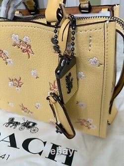 Nwt Coach 1941 Floral Bow Rogue 25 Tote Handbag In Sunflower Yellow 29216 $650