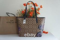 Nwt Coach 5697 City Tote In Signature Canvas With Kaffe Fassett Print 378 $