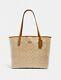 Nwt Coach City Tote In Signature Canvas 350 $ #5696 Nouvelle Version