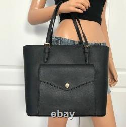 Nwt Michael Kors Black Item Large Saffiano Leather Tote Bag Sac À Main Nouveau