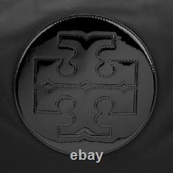 Nwt Tory Burch Ella Tote Classic Nylon Logo Voyage De Luxe Noir 80480 Livraison Gratuite