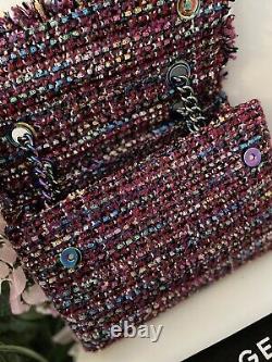 Sac à bandoulière / épaule Kurt Geiger Brixton Lock Large en tweed coloré, neuf avec étiquettes
