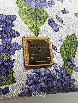 Sac à main en cuir blanc et violet Hydrangea de Dooney & Bourke avec sangle bandoulière