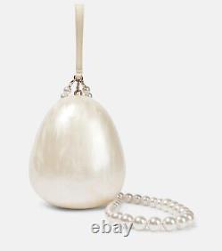 Sac à main micro à œufs de Simone Rocha avec bandoulière en perles (grand)