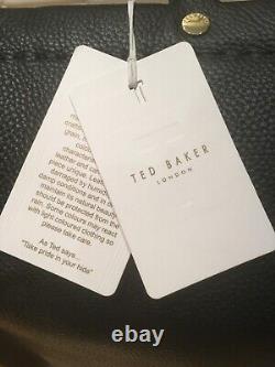 Sac d'affaires en cuir véritable noir Ted Baker pour femmes, neuf avec étiquette (BNWT)