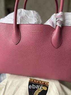 Sac fourre-tout en cuir Aspinal of London, Tea Rose RRP£650 Taille LARGE