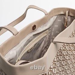 Sac fourre-tout / sac à main DKNY beige et toffee. Sacs de créateur par BagaholiX (420)